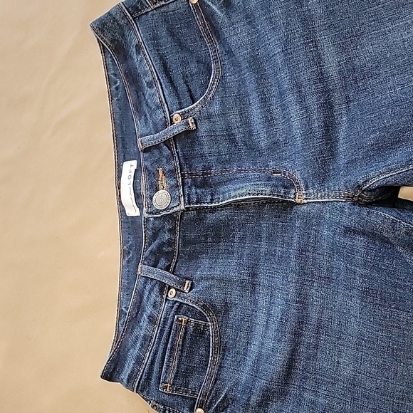 Loft Size 26/2 Curvy Straigh Blue Jeans, Wide Cuff - Picture 2 of 13